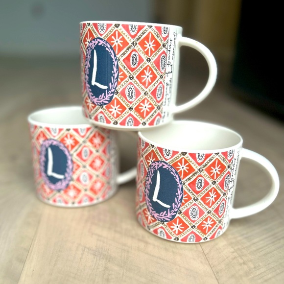 Anthropologie Jo Monogram Mug Initial L Coffee
Cup Ceramic Art Thoreau Quote - Picture 1 of 4